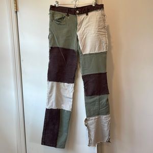 Custom patchwork pants